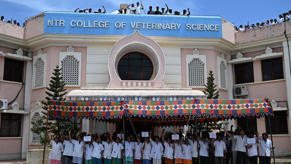 Students of NTR College of Veterinary Science demand removal of Associate Dean
